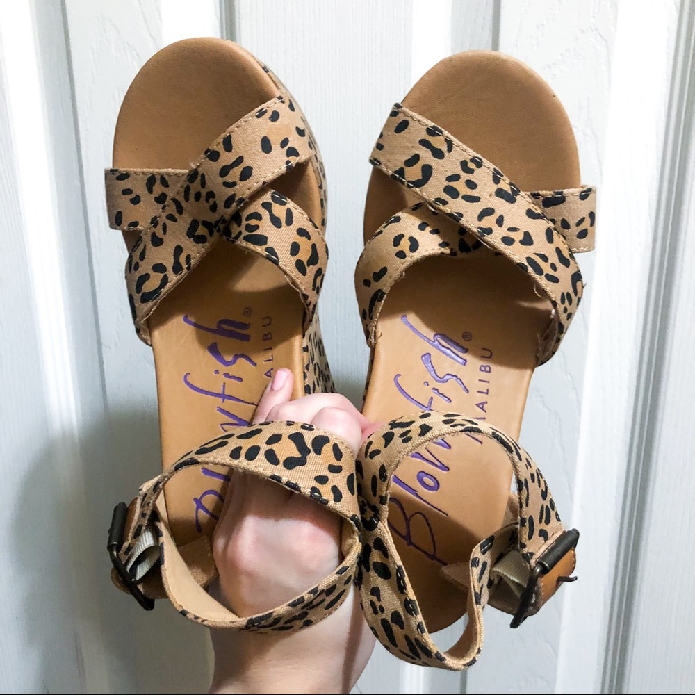 Leopard Blowfish Wedges